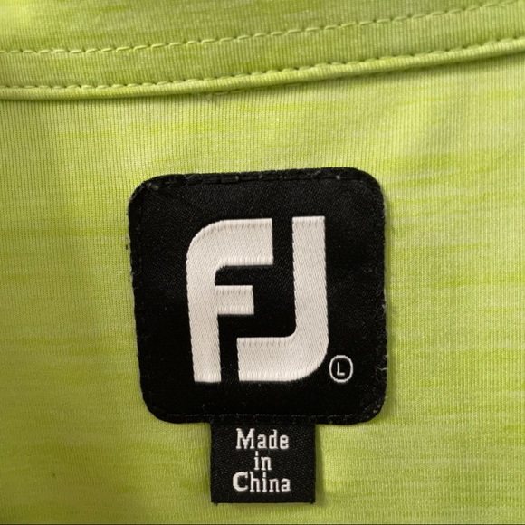 Footjoy polo shirt ombré green large - Picture 4 of 6